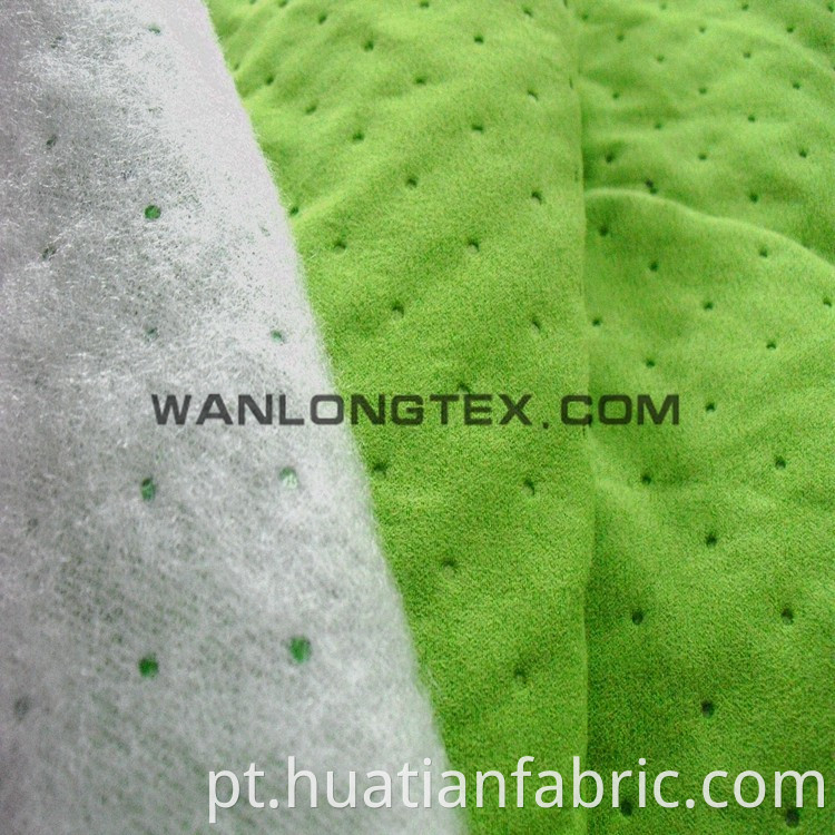 100% poliéster tecido tecido de colchão ultra-sônico com algodão pp